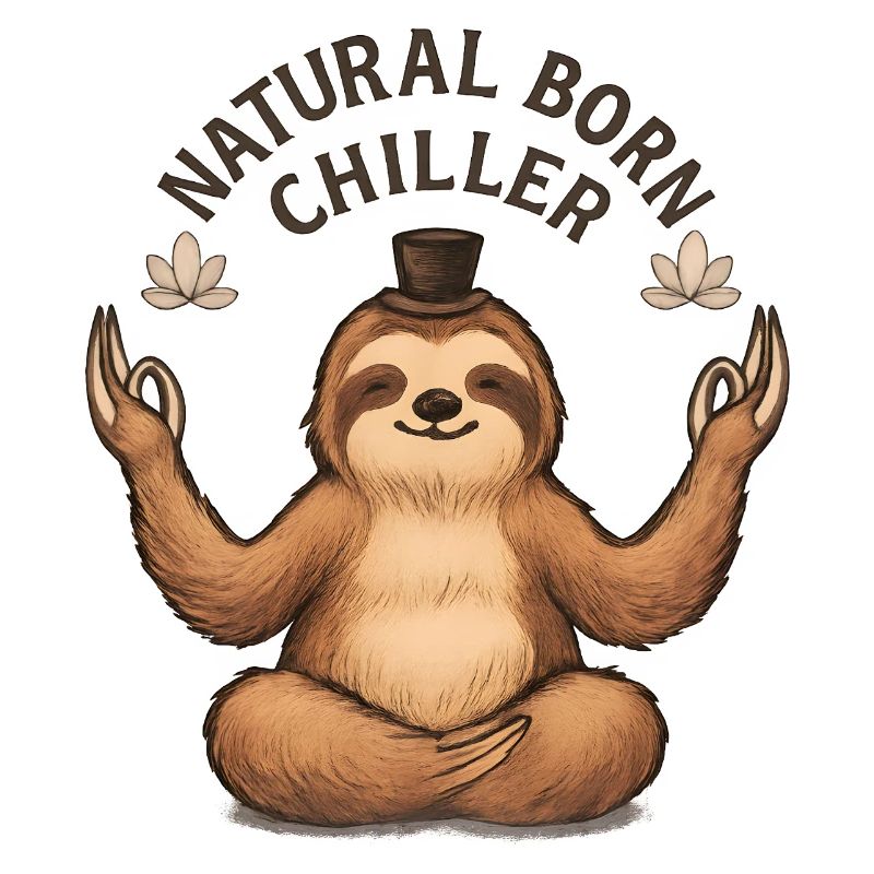 Meditating Sloth – Chill and Relax