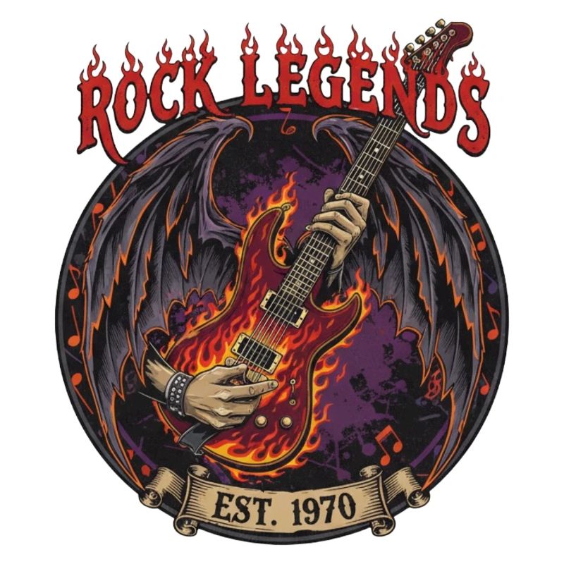 Rock Legends Fire Guitar