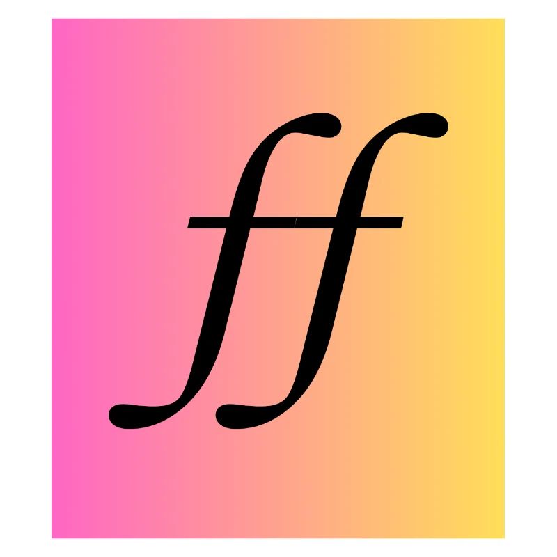 Fortissimo - Music Monogram Gradient