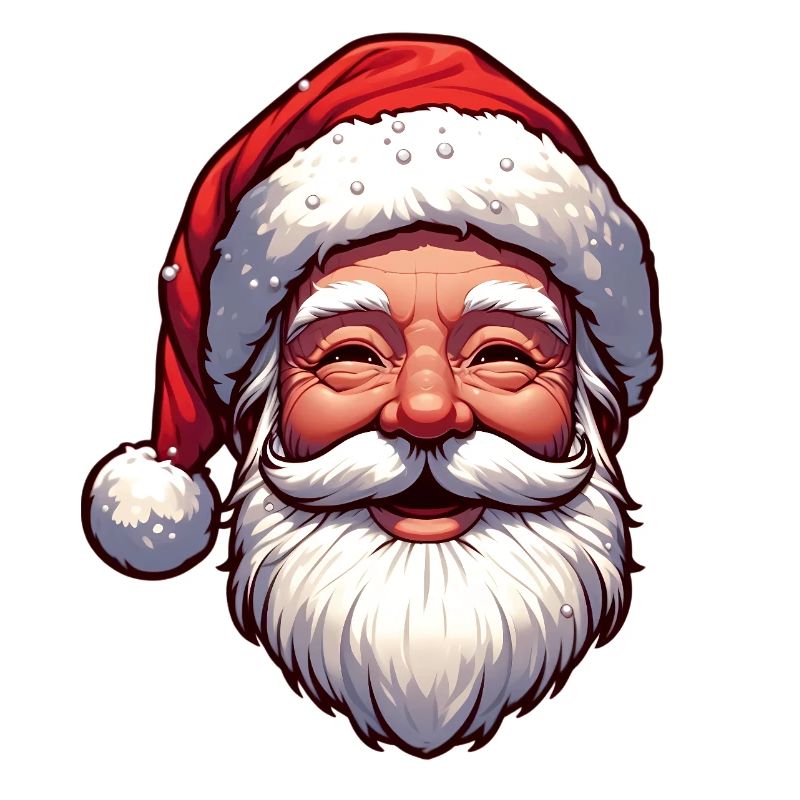 Fröhlicher Weihnachtsmann Gesicht