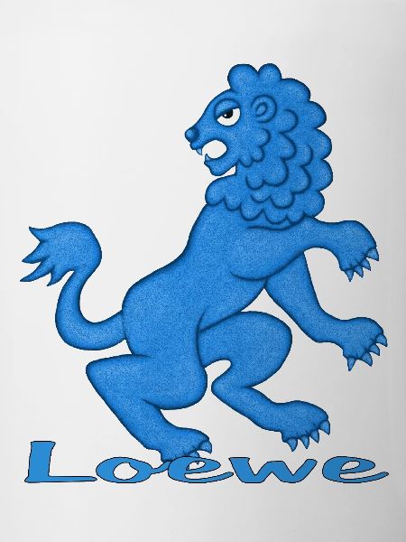 Zodiac sign Leo blue