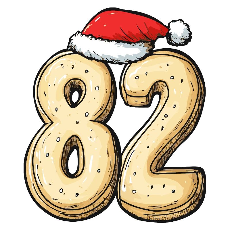 82 chiffres Cookie Noël