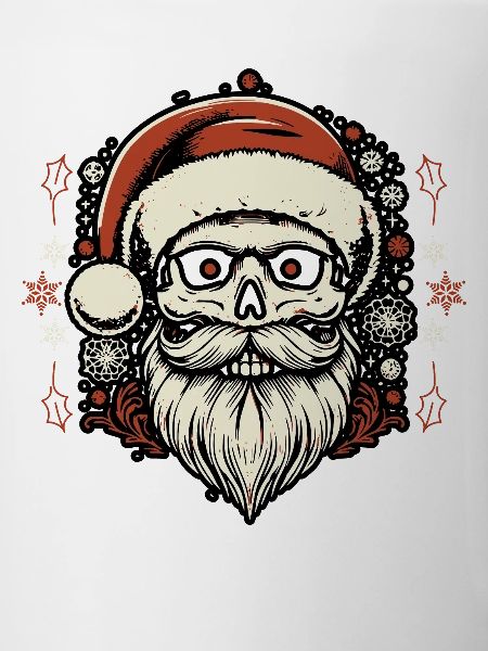 Gothic Santa Skull Christmas