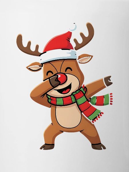 Funny dabbing reindeer Christmas