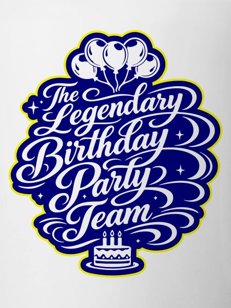 Équipe d’anniversaire qui dit