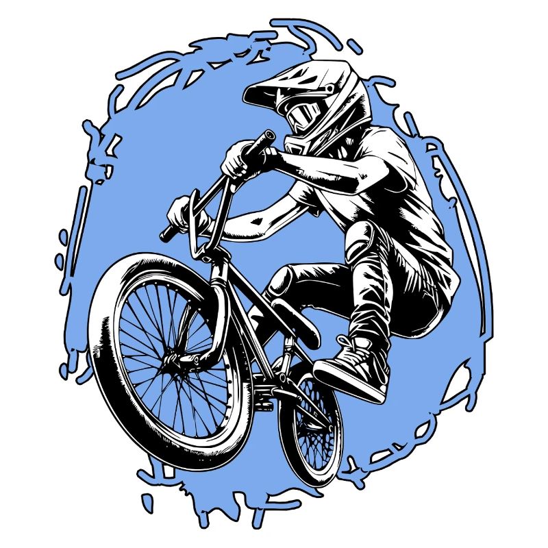 Cascade BMX Jump bleu