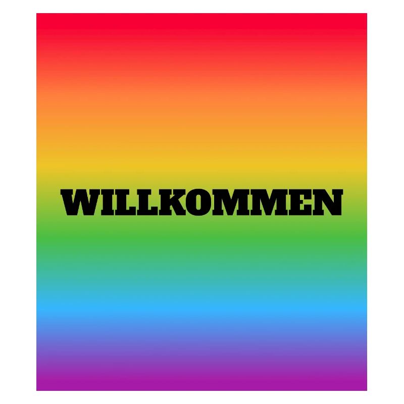 Willkommen Rainbow Welcome