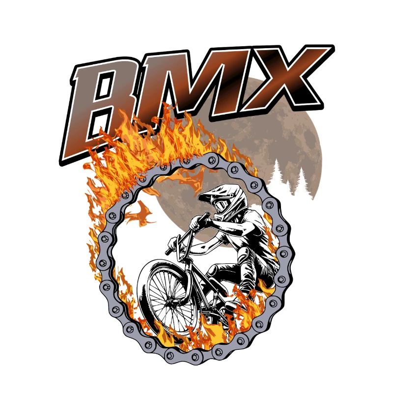 BMX Rider Fire Ring
