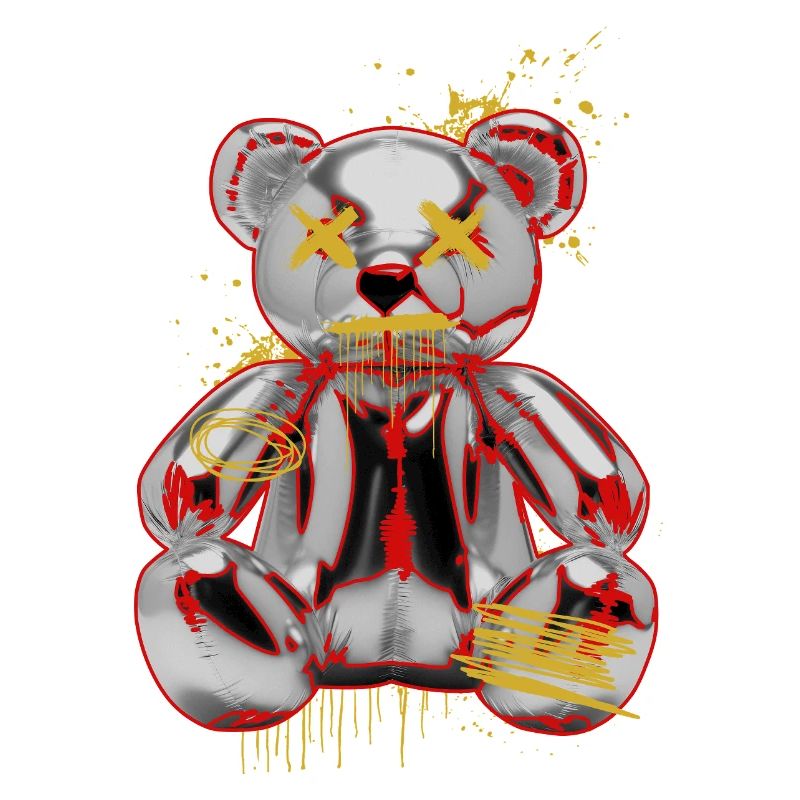 Graffiti Teddy Punk Art Design