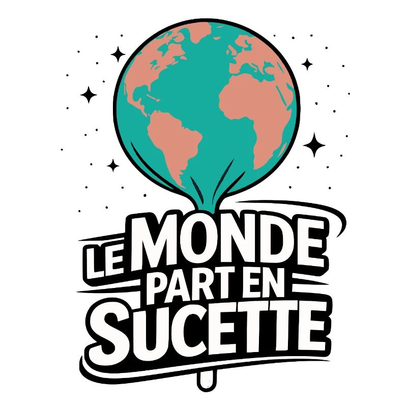 Le Monde Part en Sucette Globe Pop