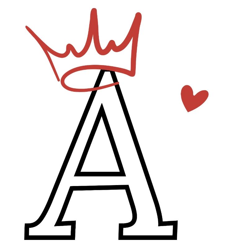 Heart Crown Letter