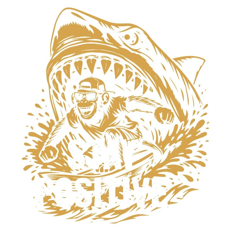 Stay Positive Shark Splash