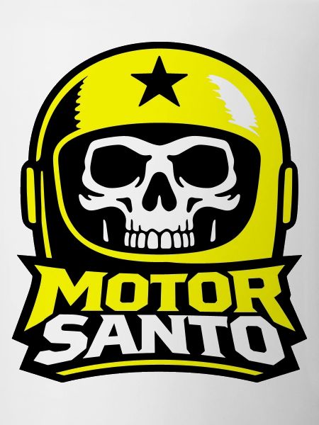 Motor Santo Skull Logo