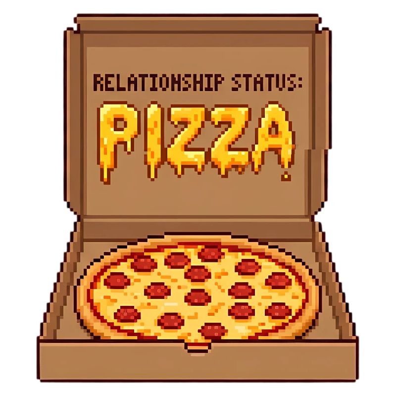 Relationship Status Pizza - Anti Valentine Gift