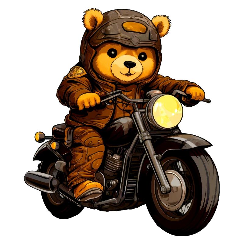 Bear Motorcyclist