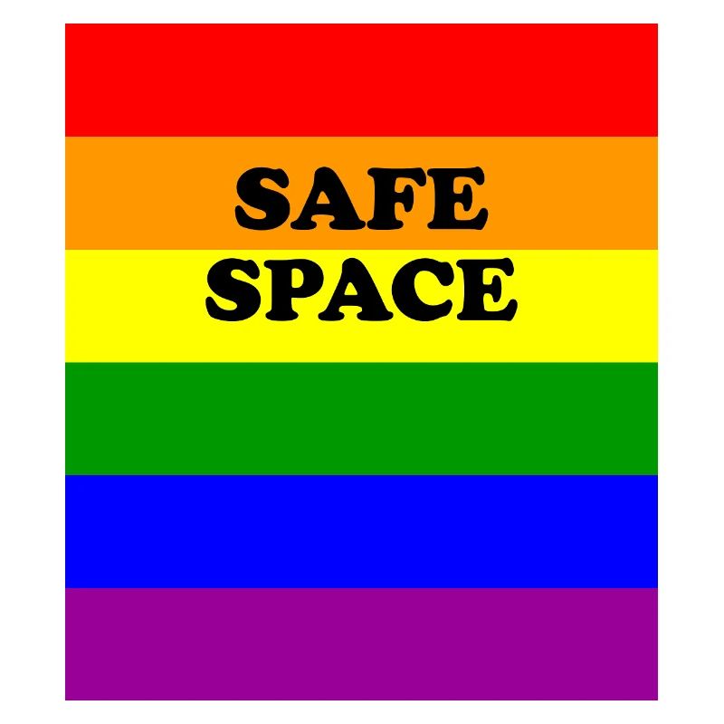 LGBT safe space rainbow flag