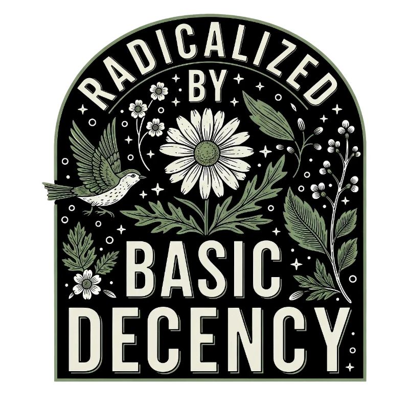 Radicalized by Basic Decency Statement Shirt