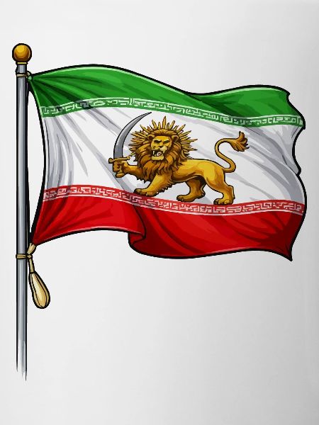 Lion Sword Iran Flag