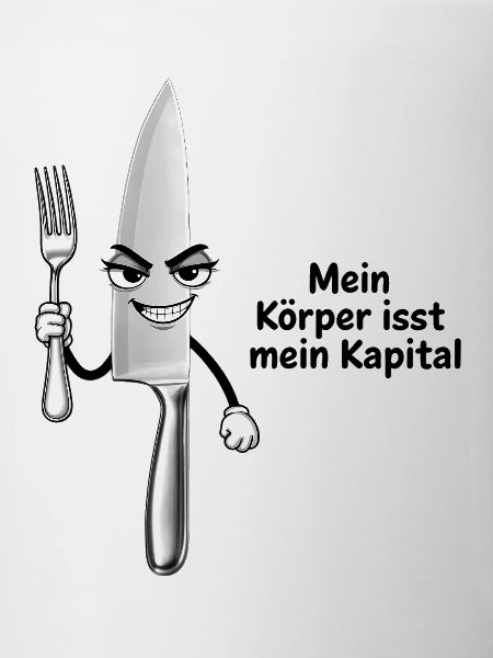 Freches Küchenmesser-Motiv