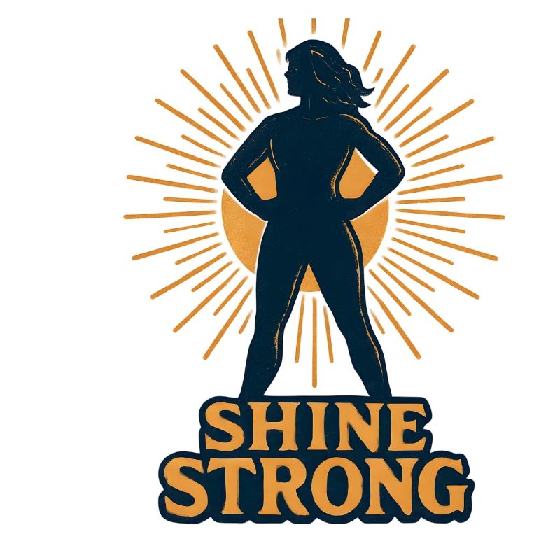 Shine Strong Silhouette Sun Rays
