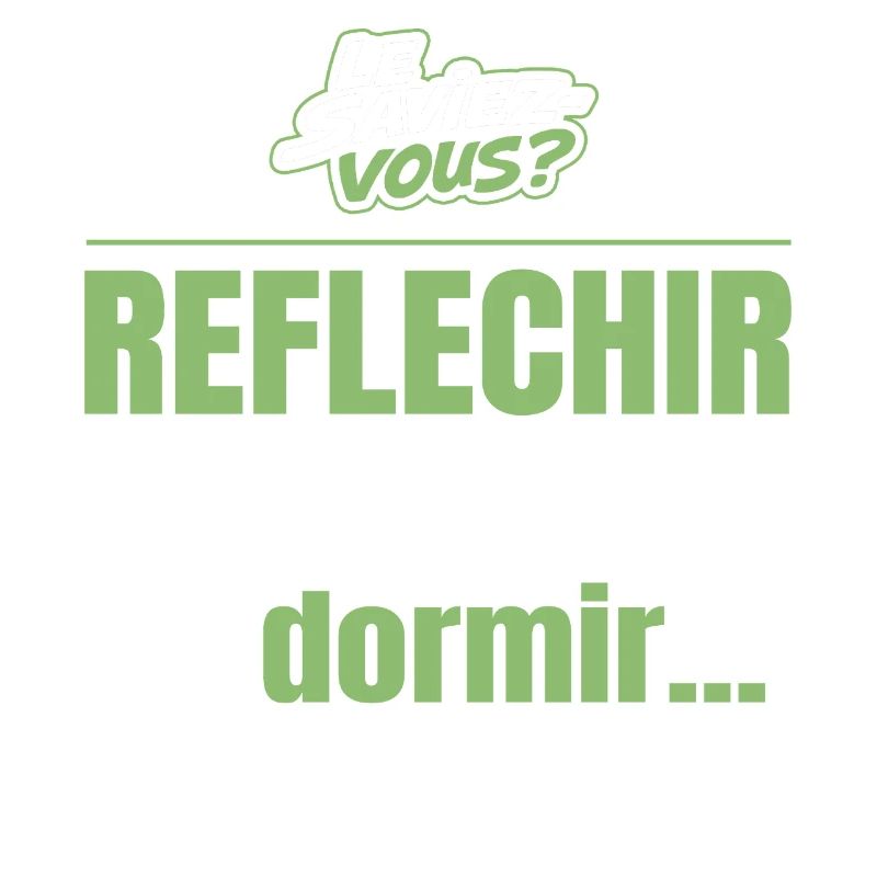 Le saviez-vous ? Réfléchir fatigue plus que dormir