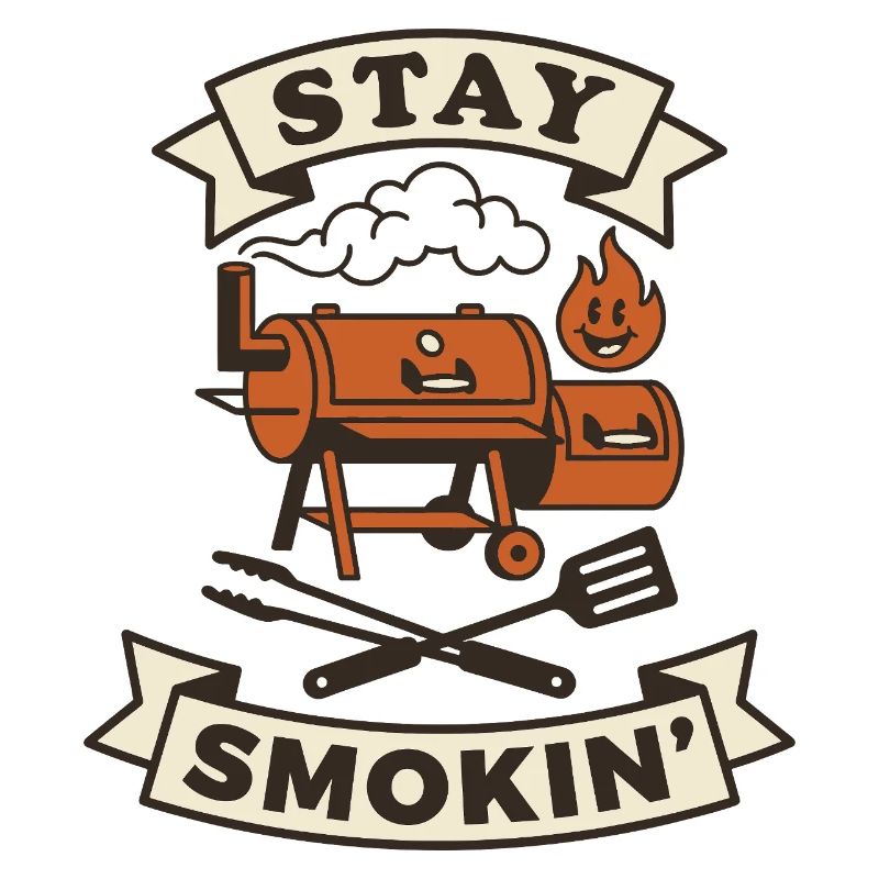 Smoker barbecue meat keeps smoking