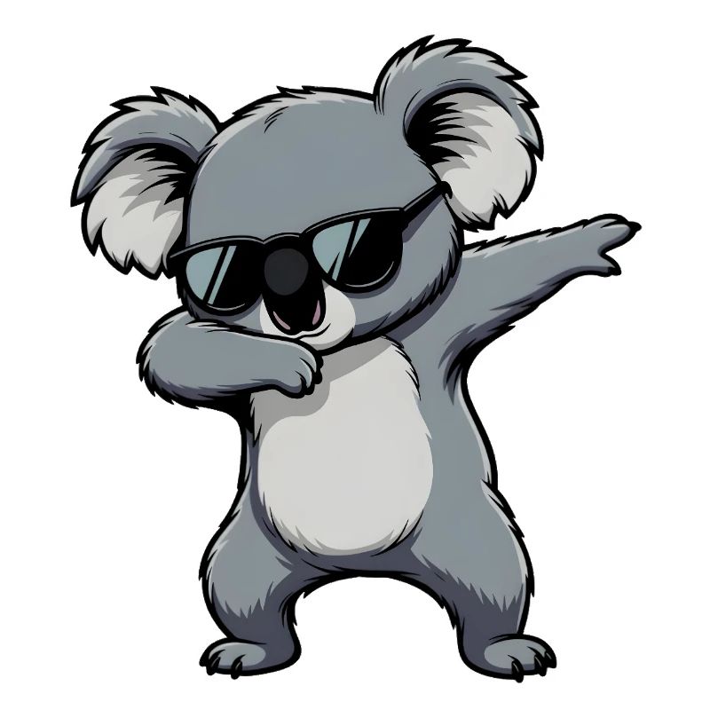 Dabbing Koala