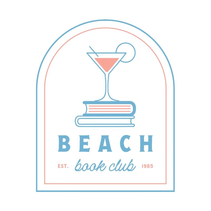 Esthétique du club de lecture de plage Summer Reader rose blue