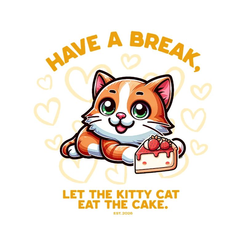 Le chat adore le gâteau