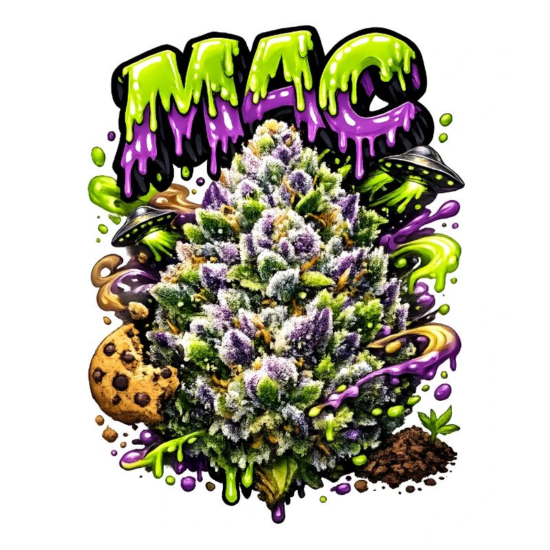 MAC Miracle Alien Cookies Graffiti-Druck