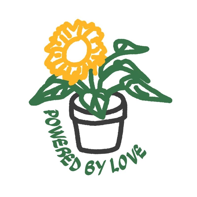 Boho Powered by Love Topf-Sonnenblume