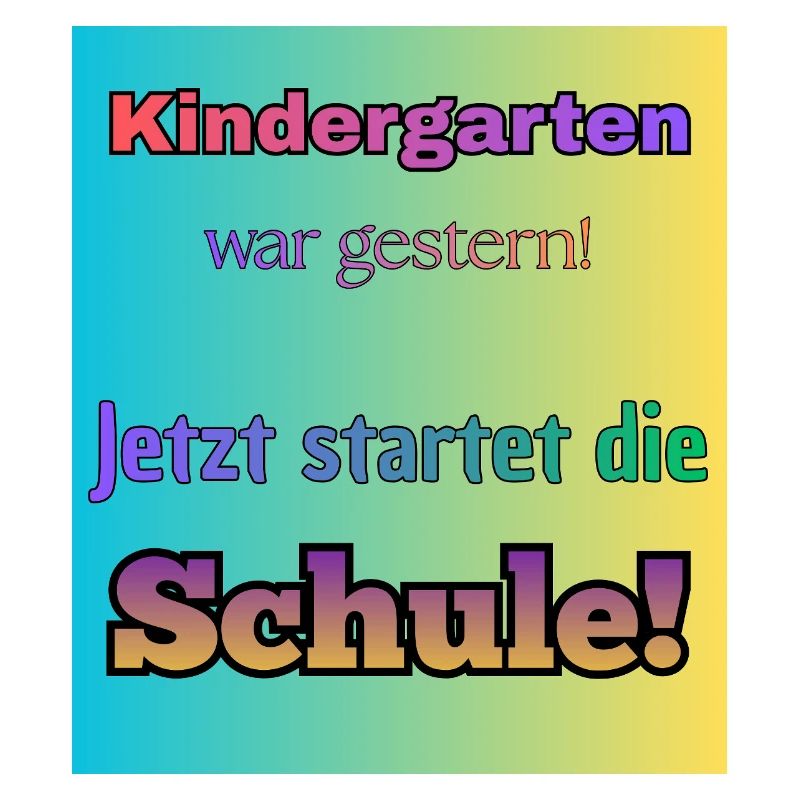 Kindergarten war gestern- Jetzt startet die Schule