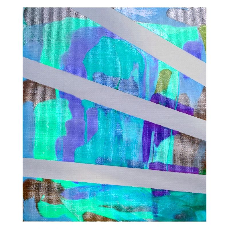 Neon Abstract Stripe Collage