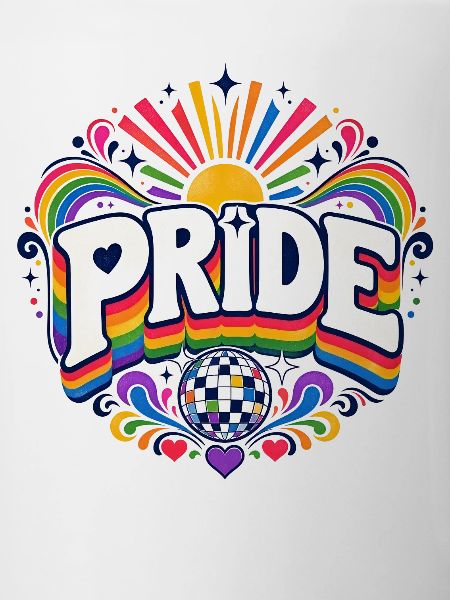 Pride Regenbogen Disko CSD Spruch Outfit