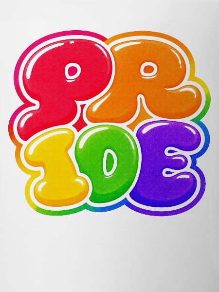 Pride Bubble Rainbow CSD Shirt Sticker