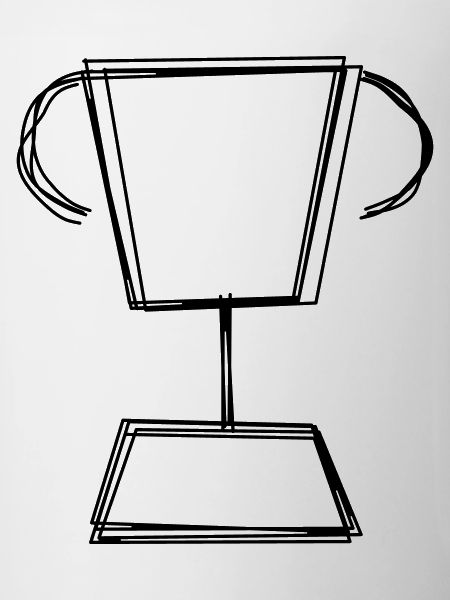 Pokal handgezeichnet