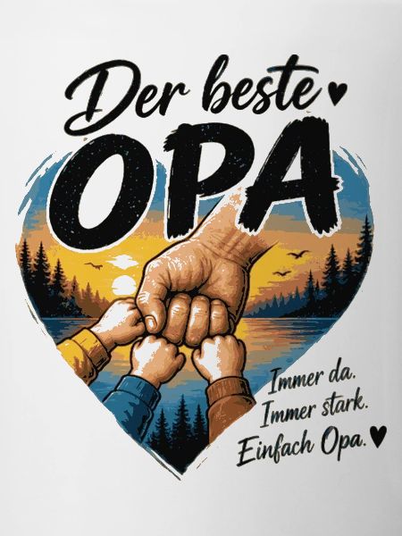 Der beste Opa Herzdesign