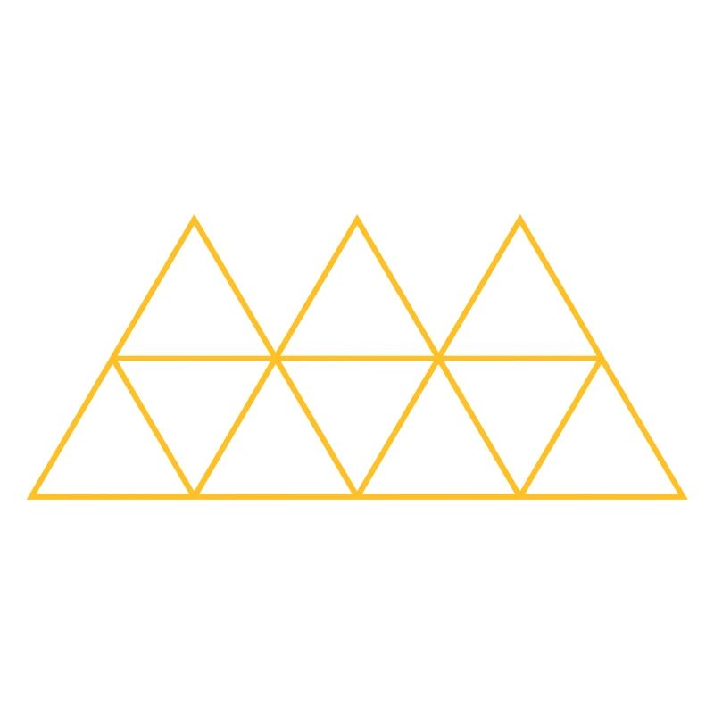 Géométrie Triangle Outlines conceptions rondes