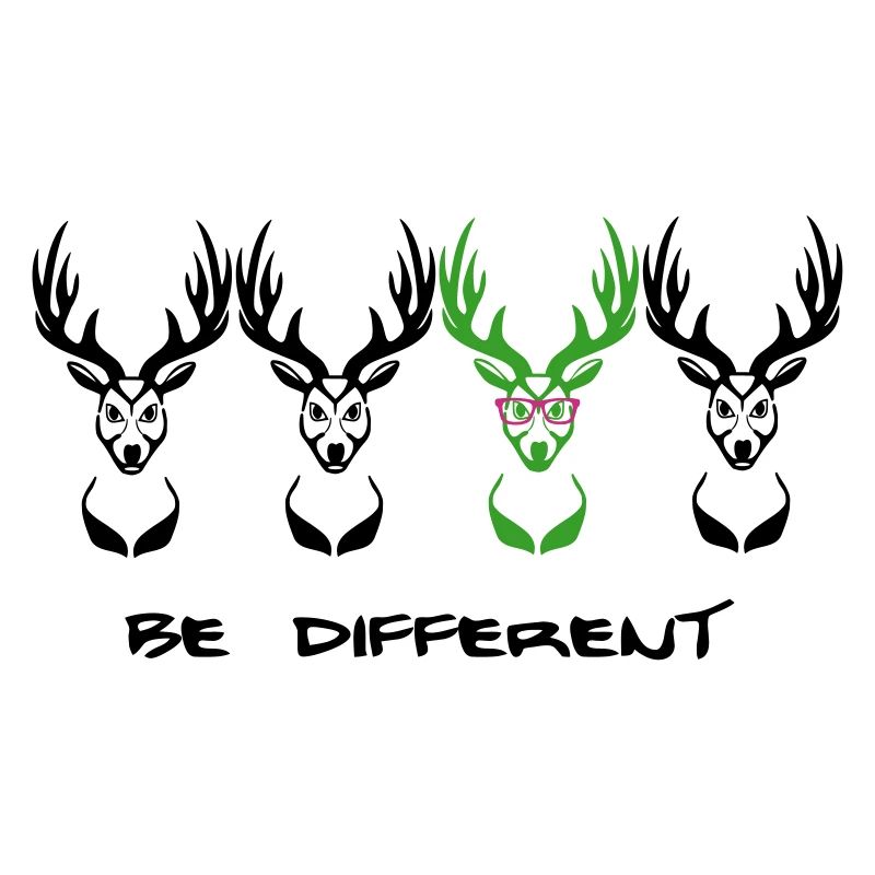 Be different! Un cerf Nerd Geek 3c