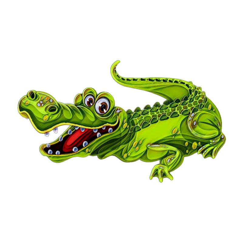 Funny crocodile