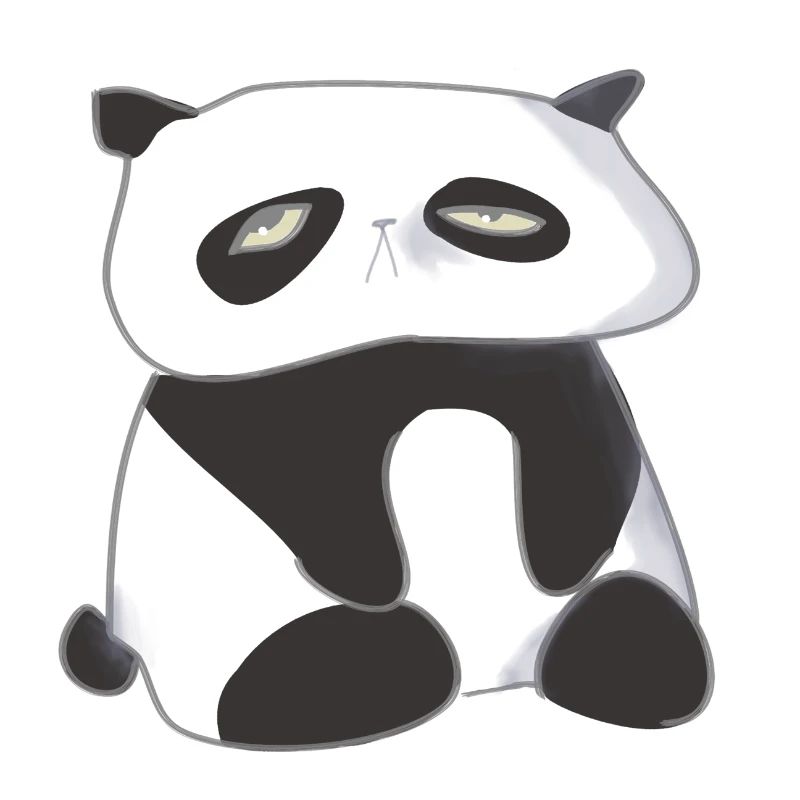 Panda fatigué