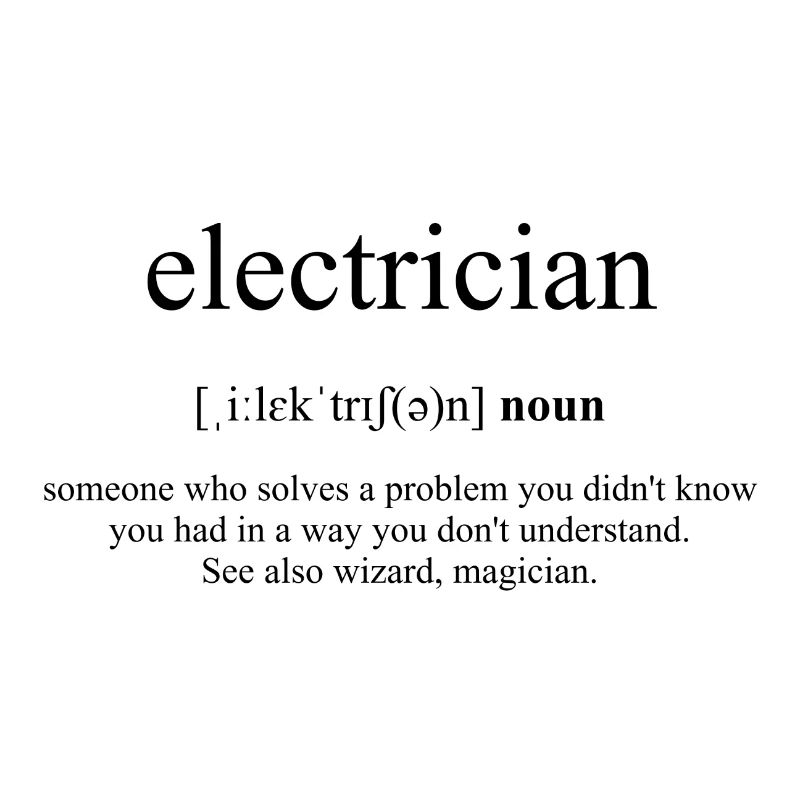 Dictionnaire des définitions d'électricien