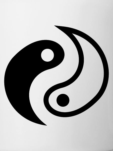 Yin Yang Abstrakt