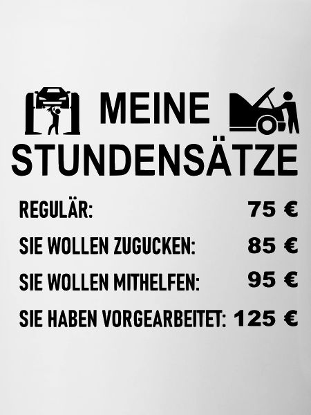 KFZ Meister Stundensätze