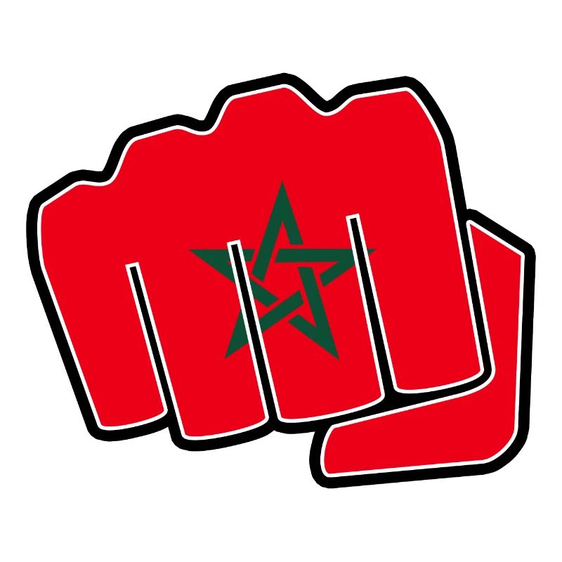 Idée cadeau drapeau maroc drapeau poing