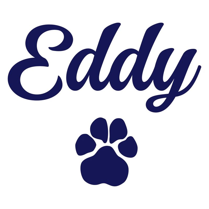 Nom du chien EDDY avec patte
