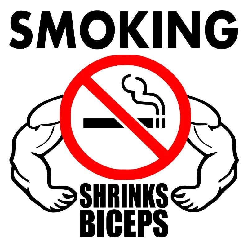 Smoking shrinks the biceps