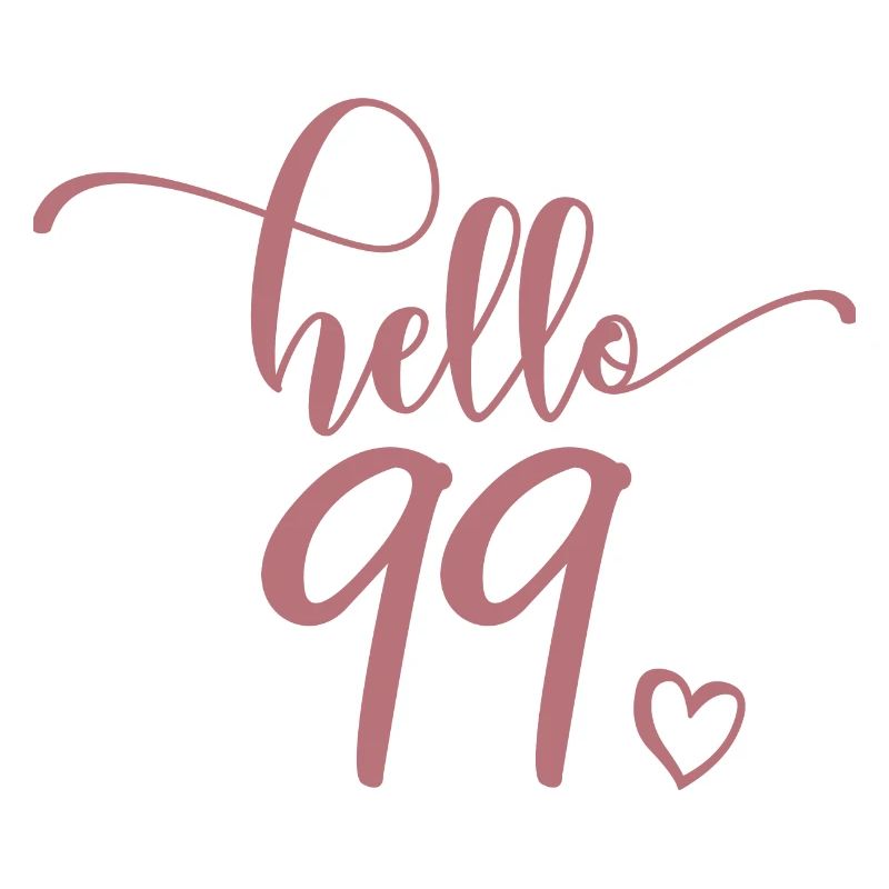 Hello 99 - Mignon cadeau de 99e anniversaire, 99 ans
