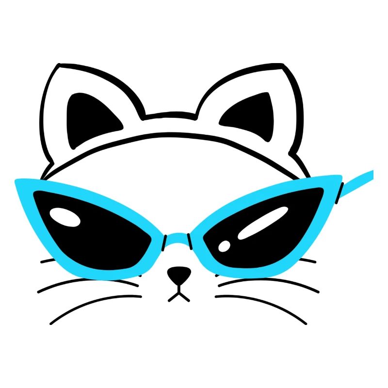 Cool Cat... Cat Sunglasses Face