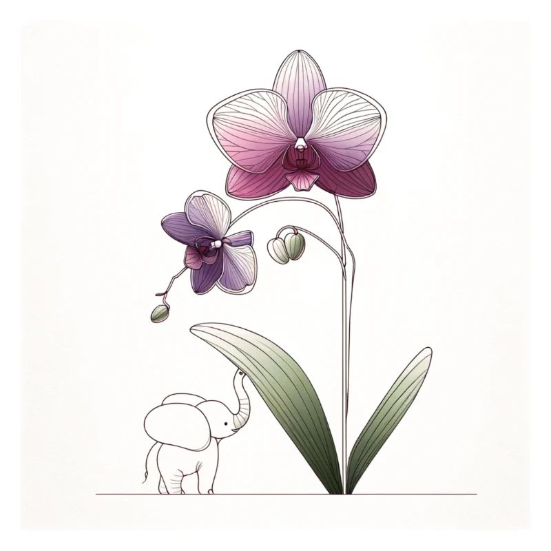 Orchideen-Kaffeeform